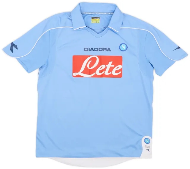 Diadora 2008-09 Napoli Home Shirt - 7/10 - (M)