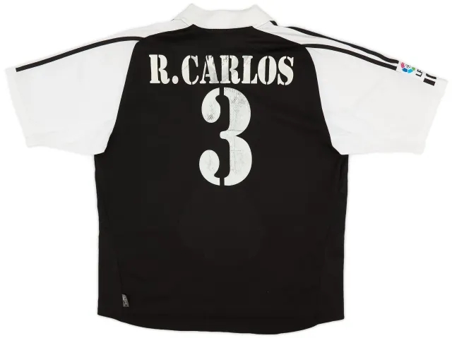 adidas 2001 Real Madrid Away Shirt R.Carlos #3 - 4/10 - (XL)