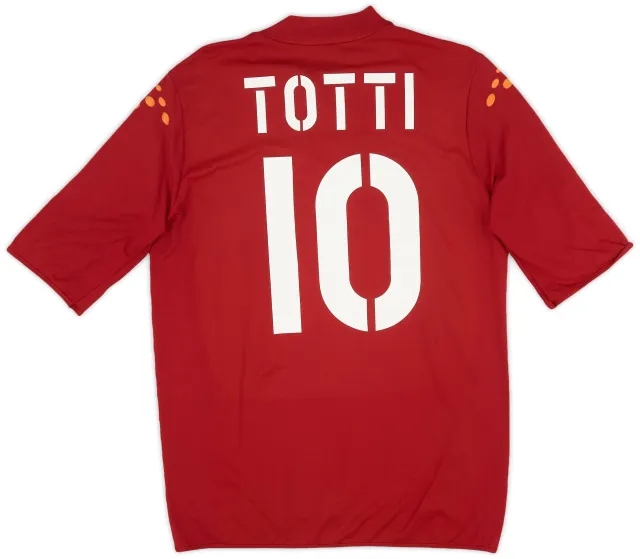 Diadora 2003-04 Roma Home Shirt Totti #10 - 6/10 - (M)