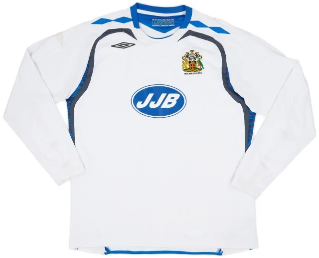 Umbro 2007-08 Wigan Away L/S Shirt - 5/10 - (XL)