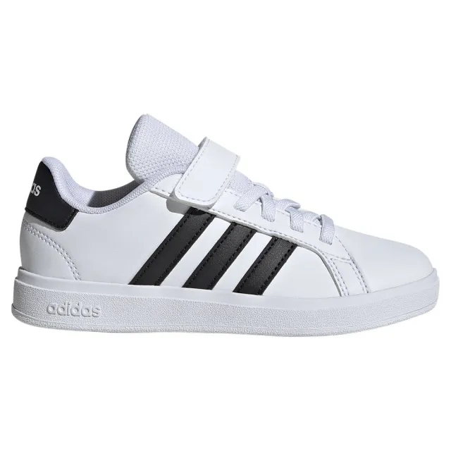 adidas Kids' Grand Court Trainers, White/Black