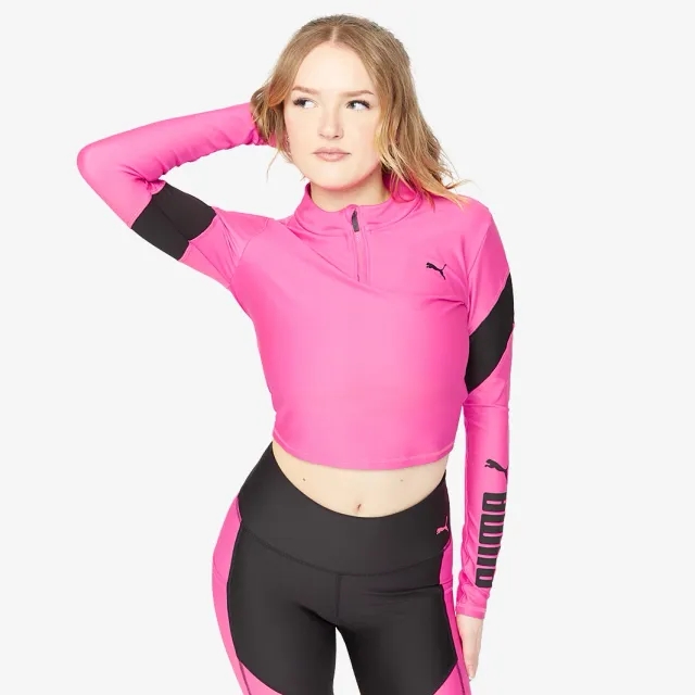 Puma Womens Fit Eversculpt 1 4 Zip