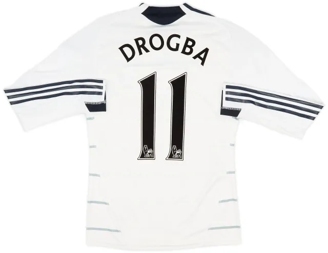 adidas 2009-10 Chelsea Player Issue Third L/S Shirt Drogba #11 - 6/10 - (S)
