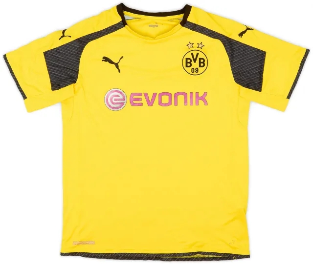 Puma 2016-17 Borussia Dortmund Home European Shirt - 6/10 - (S)
