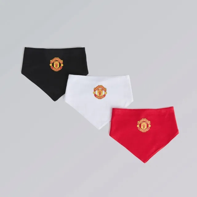 BRECREST Manchester United Baby Crest Bibs 3 Pack