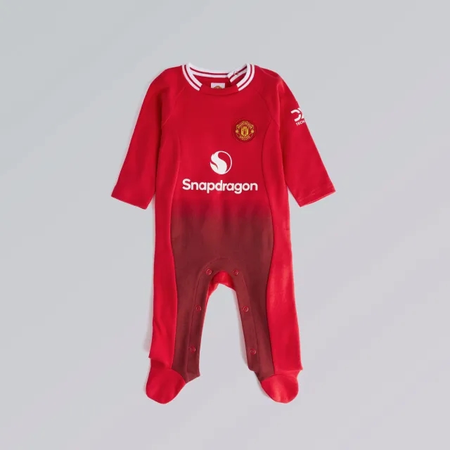 BRECREST Manchester United Baby Home Sleepsuit Red