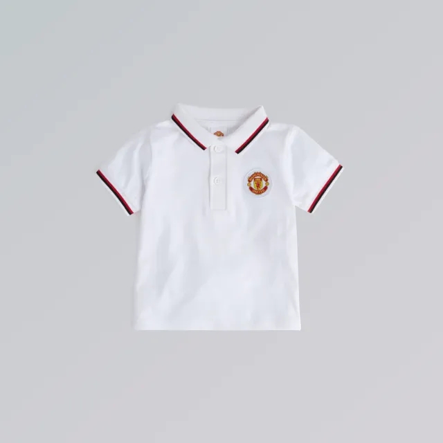 BRECREST Manchester United Baby Polo Shirt White