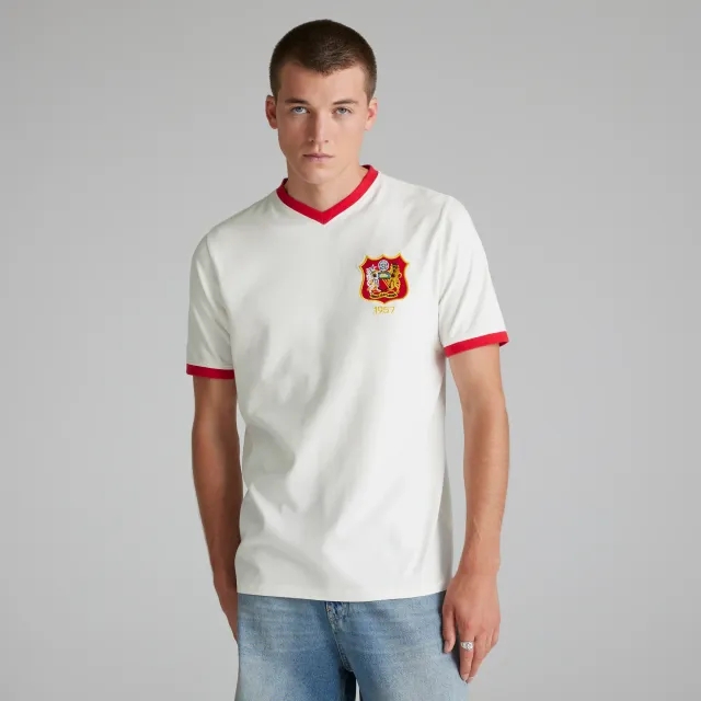 Different Gravy Manchester United 1957 Retro FA Cup Final Shirt White