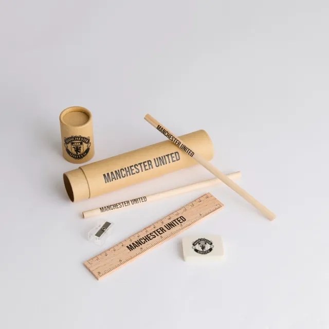 FOCO Manchester United Stationery Tube Set Brown