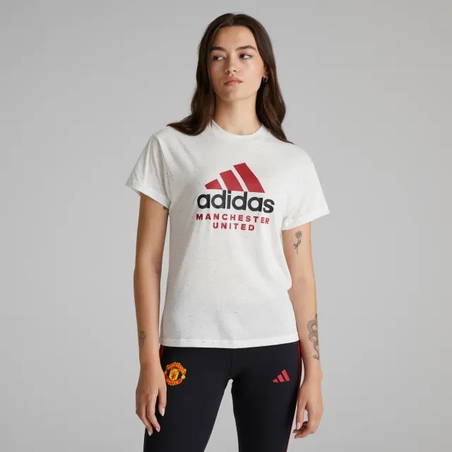 adidas Manchester United Womens T-Shirt White