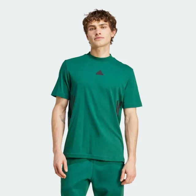 Manchester United x adidas Mens Future Icons 3-Stripes T-Shirt Green