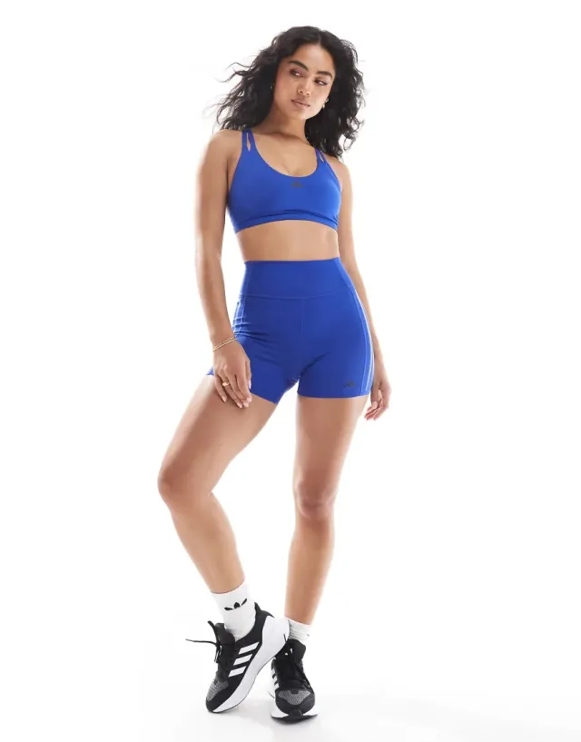 Adidas Strength 4 Inch Shorts In Blue