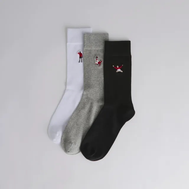 Champion Manchester United Iconic Goal Socks 3 Pack Multi