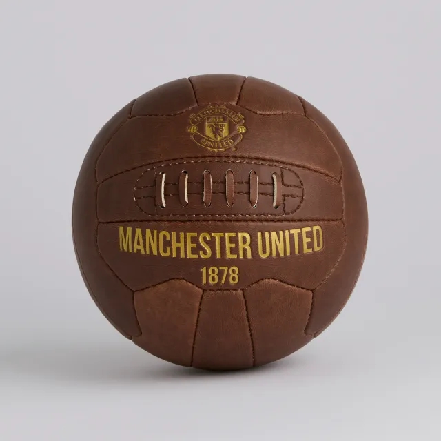Different Gravy Manchester United Heritage Football Size 5 Brown