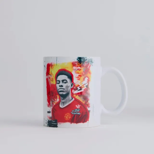 Storm Manchester United Graffiti Rashford Mug White