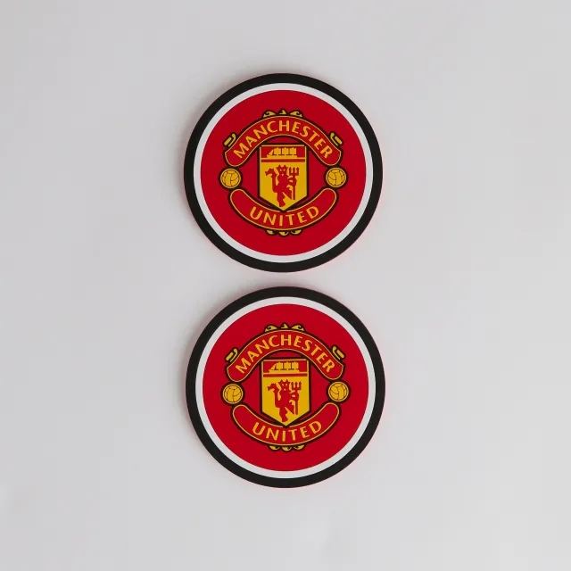 FOCO Manchester United Coasters 2 Pack Red