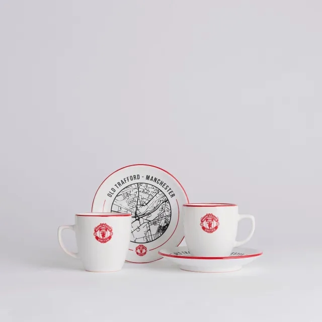 FOCO Manchester United Espresso Gift Set White