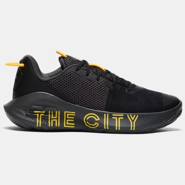 Under Armour Unisex Curry 6 FloTro 'The City' Basketball Shoes Black / Jet Gray / Taxi 8