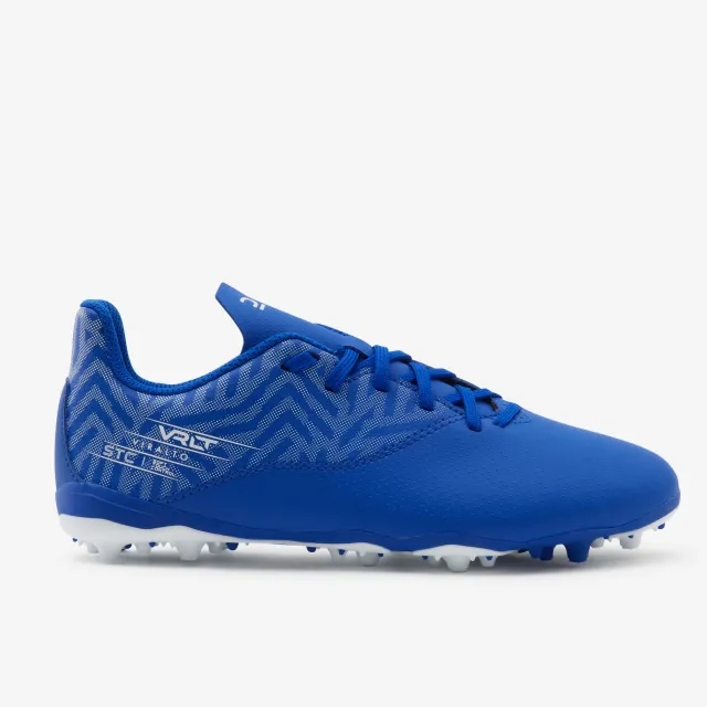 Kipsta Kids' Lace-Up Football Boots Viralto I Mg/Ag - Blue/White