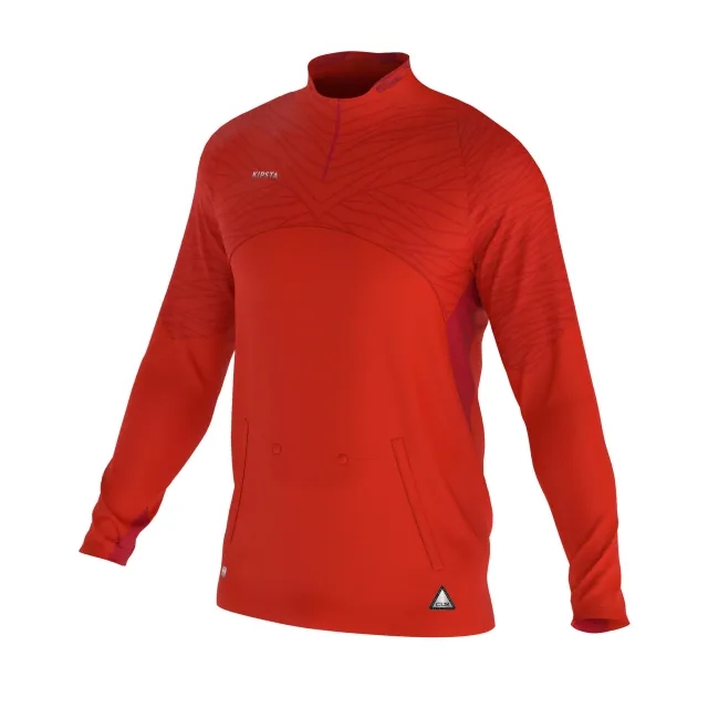 Kipsta Adult 1/2 Zip Clr - Red