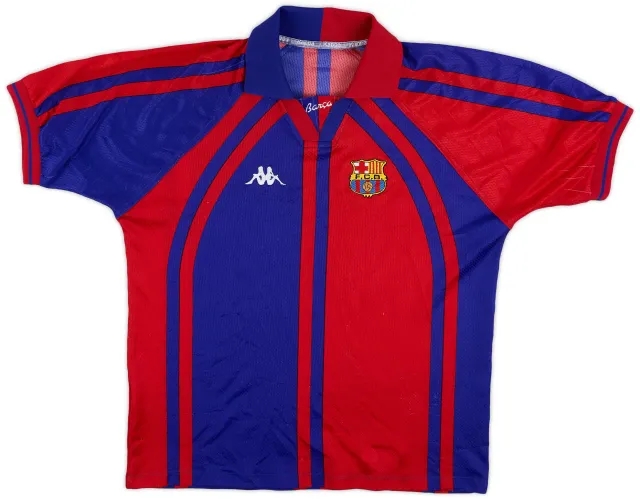 Kappa 1997-98 Barcelona European Home Shirt - 7/10 - (L)