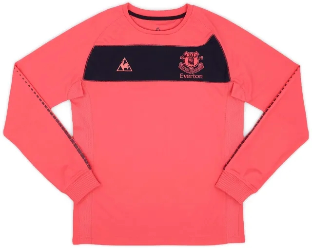 LeCoqSportif 2010-11 Everton Away L/S Shirt - 9/10 - (XXL.Boys)