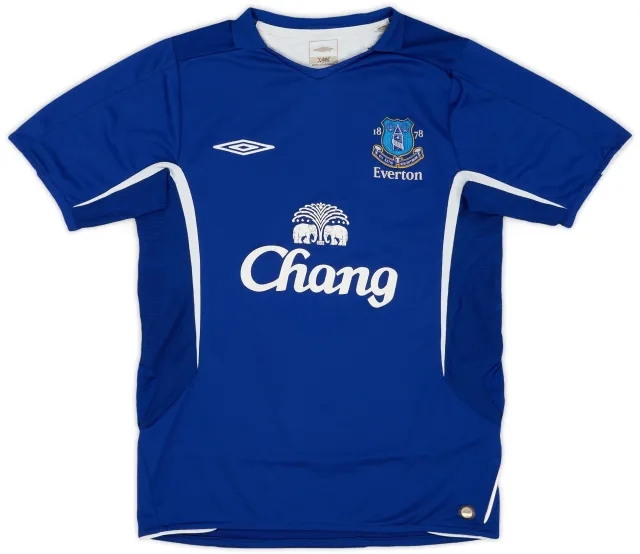 Umbro 2005-06 Everton Home Shirt - 8/10 - (S)