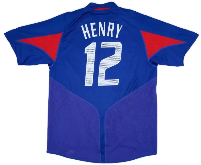 adidas 2004-06 France Home Shirt Henry #12 - 5/10 - (XL)