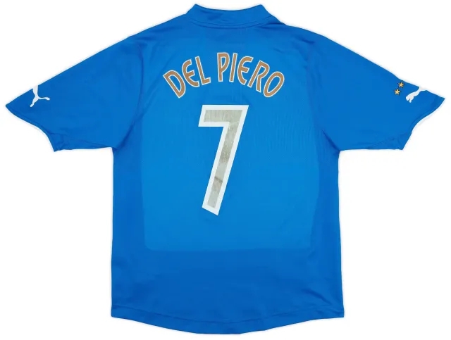 Puma 2003-04 Italy Home Shirt Del Piero #7 - 6/10 - (M)