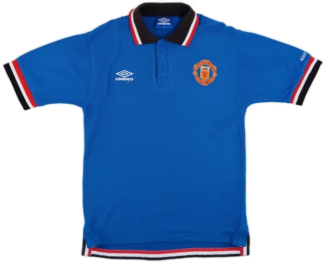 1996-97 Manchester United Umbro Polo Shirt - 6/10 - (M)