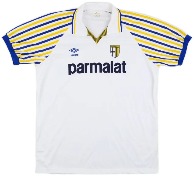 Umbro 1990-91 Parma Home Shirt - 8/10 - (XL)