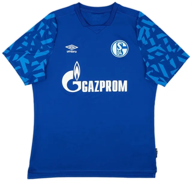 adidas 2019-20 Schalke Home Shirt - 8/10 - (L)