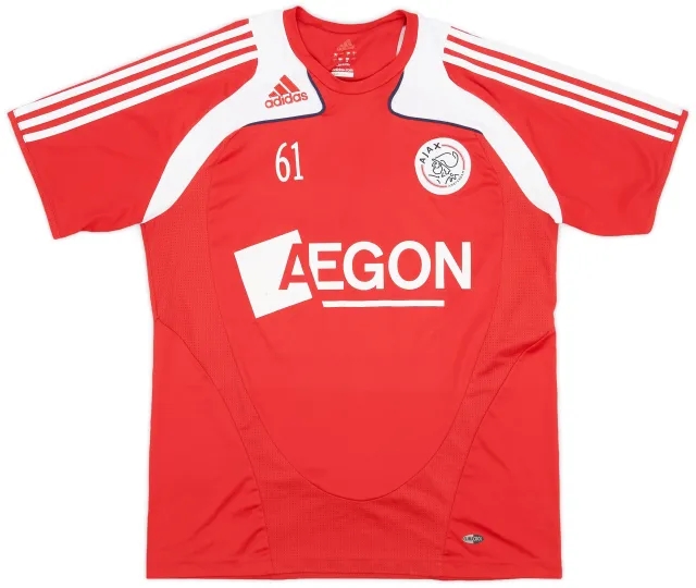 adidas 2008-09 Ajax Player Issue Training Shirt #61 - 6/10 - (L)