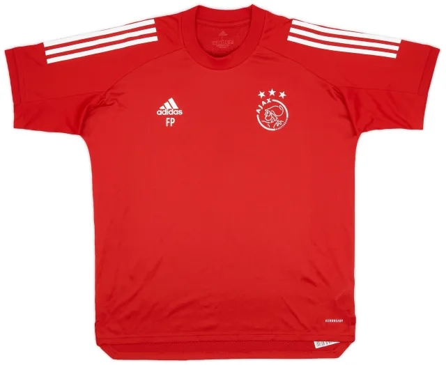 adidas 2020-21 Ajax Staff Issue Training Shirt 'FP' - 9/10 - (L)