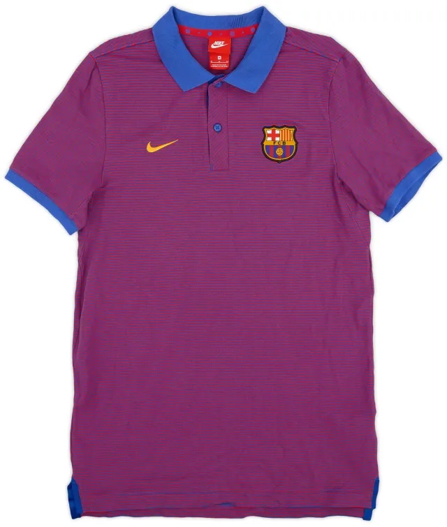 2017-18 Barcelona Nike Polo Shirt - 9/10 - (M)