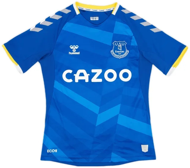 Hummel 2021-22 Everton Home Shirt - 8/10 - (S)