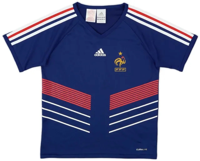 adidas 2009-10 France Basic Home Shirt - 8/10 - (M.Boys)