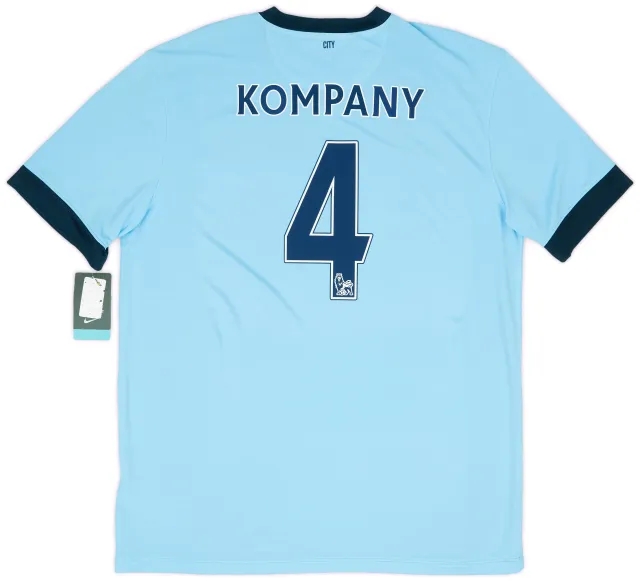 Nike 2014-15 Manchester City Home Shirt Kompany #4 (XL)