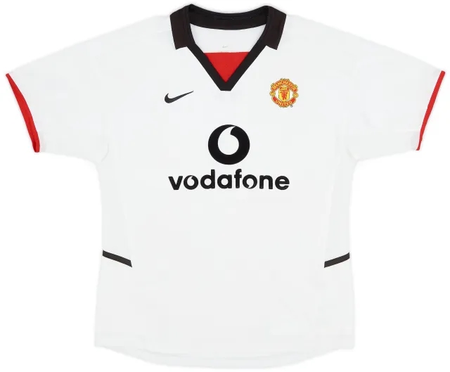 Nike 2002-03 Manchester United Away Shirt - 9/10 - (M.Boys)