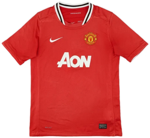Nike 2011-12 Manchester United Home Shirt - 6/10 - (L.Boys)