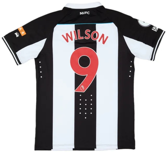 Castore 2021-22 Newcastle Match Issue Home Shirt Wilson #9