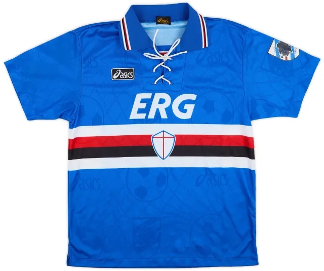 Asics 1994-95 Sampdoria Home Shirt - 7/10 - (M)