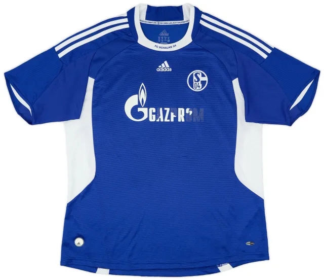 adidas 2008-10 Schalke Home Shirt - 4/10 - (XL)