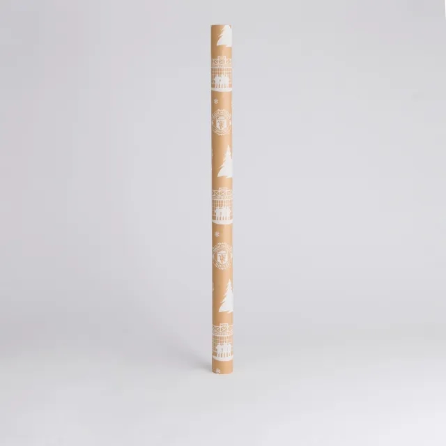 FOCO Manchester United Christmas Wrapping Paper Brown