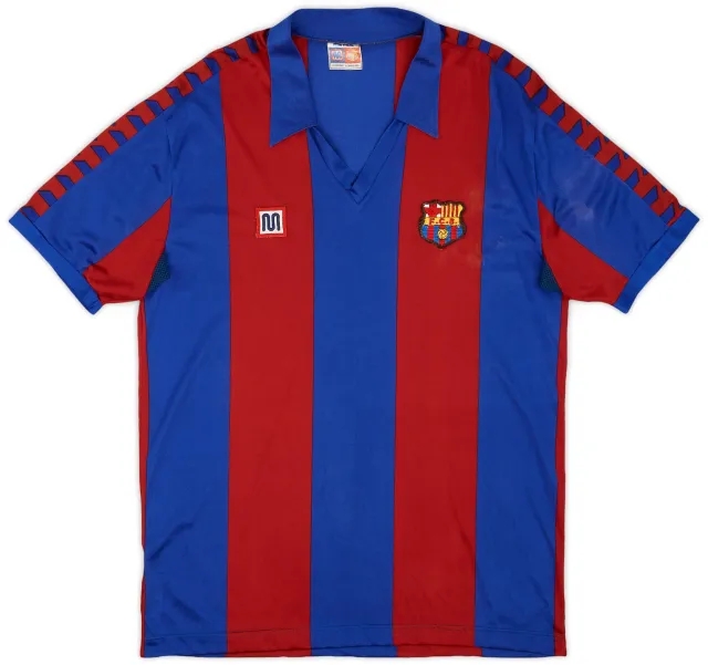 Meyba 1984-89 Barcelona Home Shirt - 6/10 - (XL)