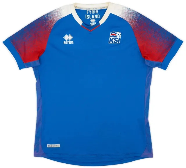 Errea 2018-19 Iceland Home Shirt - 8/10 - (XL)