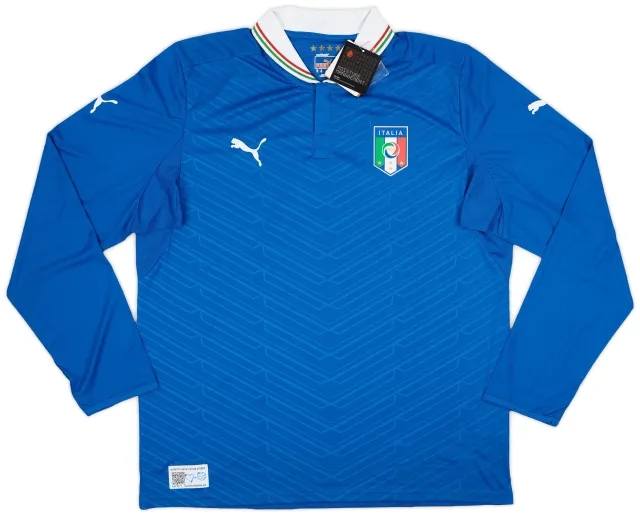 Puma 2012-13 Italy Home L/S Shirt (XL)