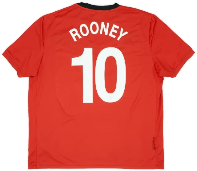 Nike 2009-10 Manchester United Home Shirt Rooney #10 - 6/10 - (XXL)