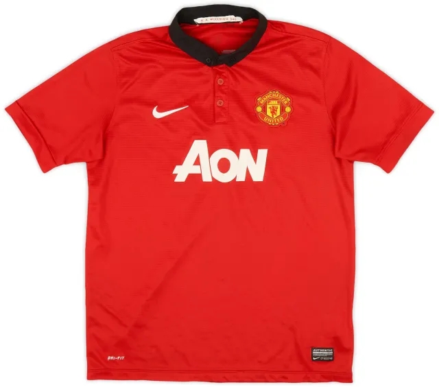 Nike 2013-14 Manchester United Home Shirt - 8/10 - (XL.Boys)