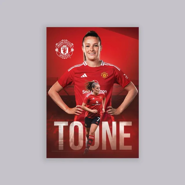 BE THE STAR Manchester United Toone Core A2 Poster Red